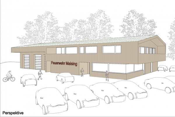 B3 Architekten - Projekt: Neubau  Feuerwehrhaus Maising